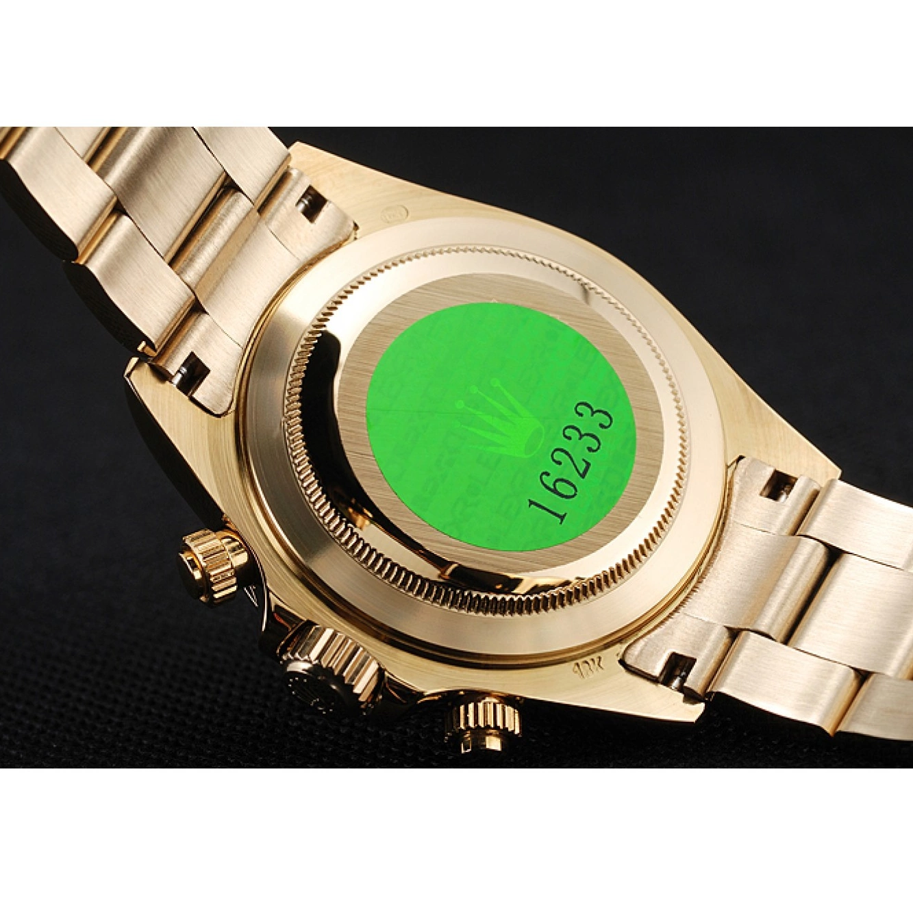 Aaa replica watch Gold And Case Daytona Cosmograph Numerals Diamond 1454245 Rolex Bracelet Brown Dial 0708